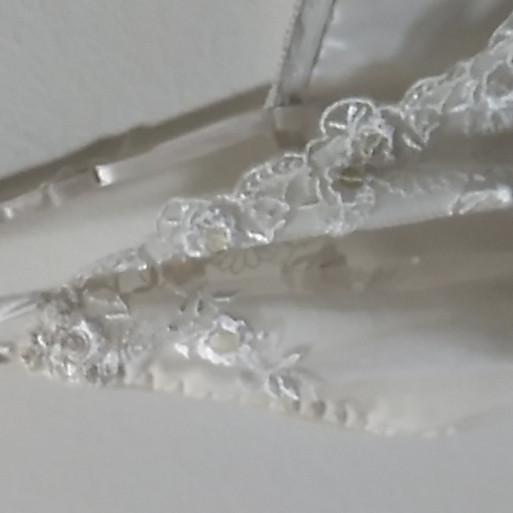 Secret Treasures XLarge Babydoll Negligee Night Top Sheer Sequin Floral Ribbon - Picture 4 of 4